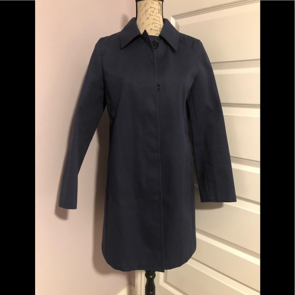 J. Crew Jackets & Blazers - J. Crew Rain Trench Coat in Navy Blue, Size Small (4)